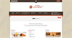 Desktop Screenshot of mayurhotel.com
